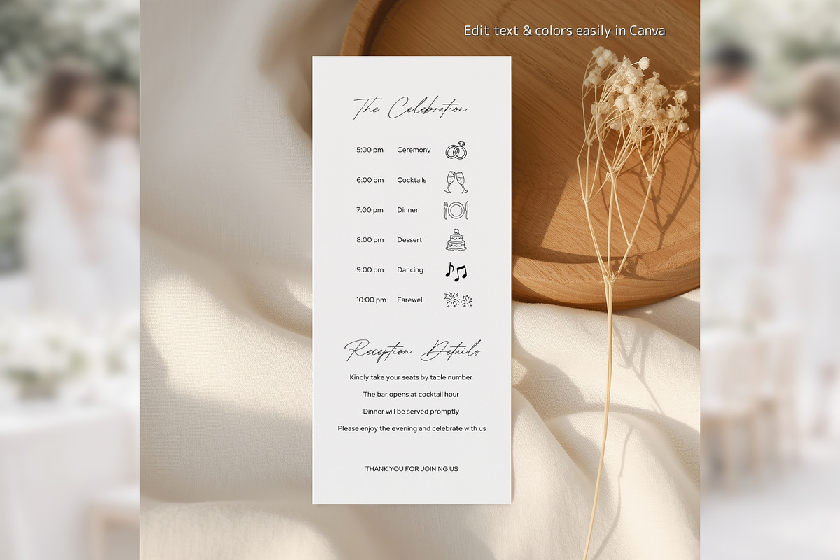 Modern Elegant Program Canva bd009, a Card Template by TyphoonStudio (Photo 6 of 10)