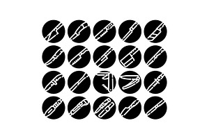 Collection of knife and cutlery, an Object Graphic by pikepicture