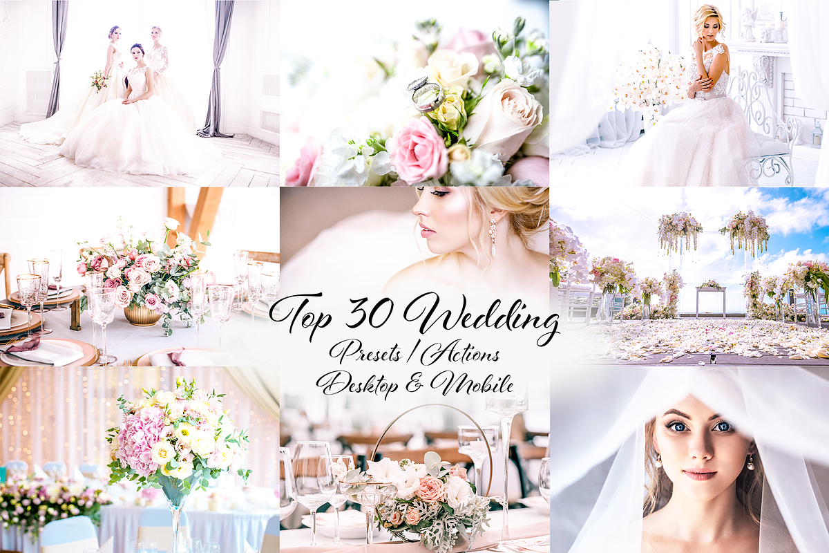 Top 30 Wedding Presets / Actions, an Action Add-On by EzDigitals (Photo 1 of 8)