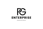 Alphabet letters logo GP, PG,G and P, a Branding & Logo Template by Walldecorated (Thumbnail 2 of 2)