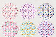 Seamless Watercolour Flower Papers, a Pattern Graphic by Natural Planners (Thumbnail 3 of 3)