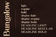 Bungalow Typeface - 9 fonts, a Serif Font by VP Fonts (Thumbnail 2 of 19)