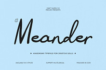 CS Meander – Handwritten Script