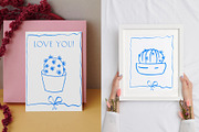 Cactus & Succulent lineart, a Decorative Illustration by Carpet Tapete Pretzel (Thumbnail 5 of 7)