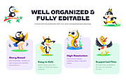 Animated Animal Mascots Art Set, an Emoji Icon by Creative Stall (Thumbnail 2 of 5)