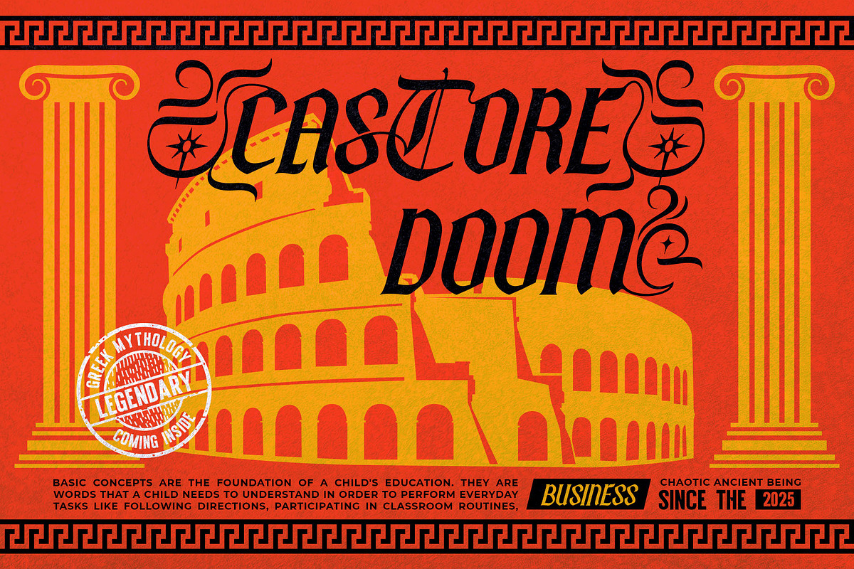 Trust Parade Typeface, a Blackletter Font by alit design (Photo 3 of 17)