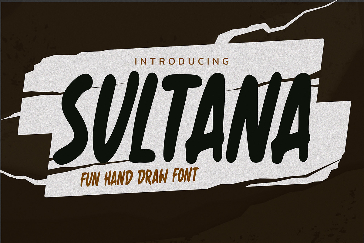 SULTANA - Fun Hand Drawn Font, a Font by Gassstype (Photo 1 of 8)
