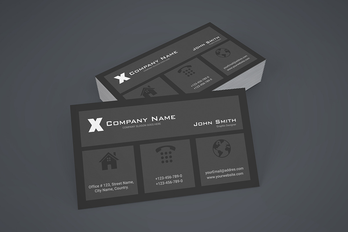 Corporate Business Card, a Business Card Template by Design Master (Photo 1 of 4)