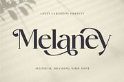Melaney - Aesthetic Branding Serif, a Serif Font by Variatype (Thumbnail 1 of 10)