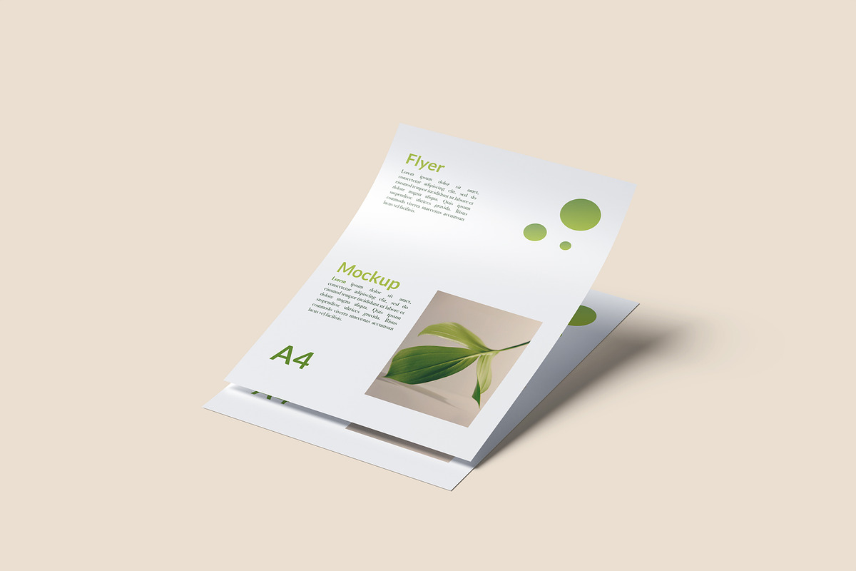 A4 Flyer Mockup, a Print Template by Beside Std (Photo 7 of 8)