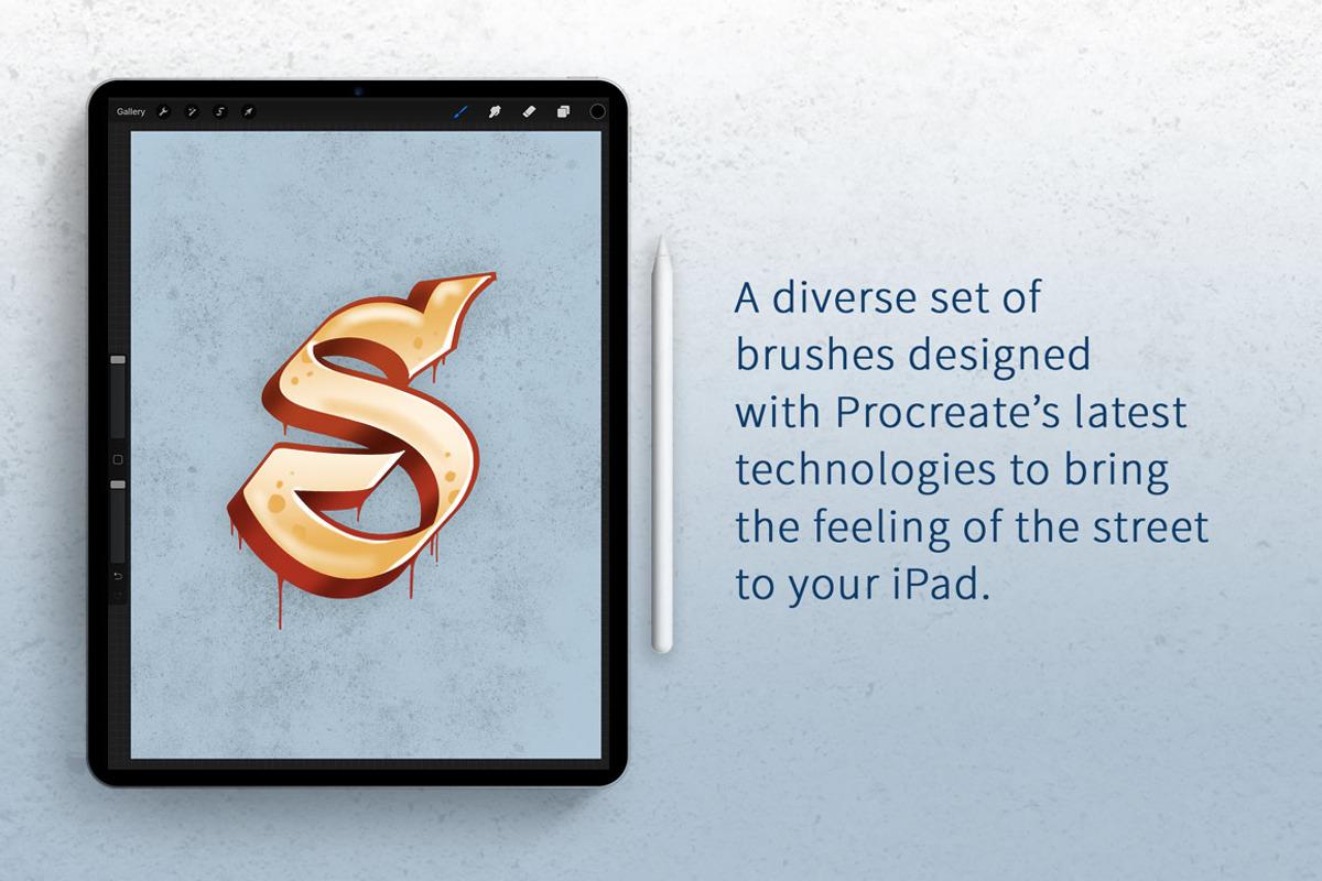 Graffiti Writer Procreate Brushes, a Brush Add-On by Jake Rainis (Photo 3 of 15)