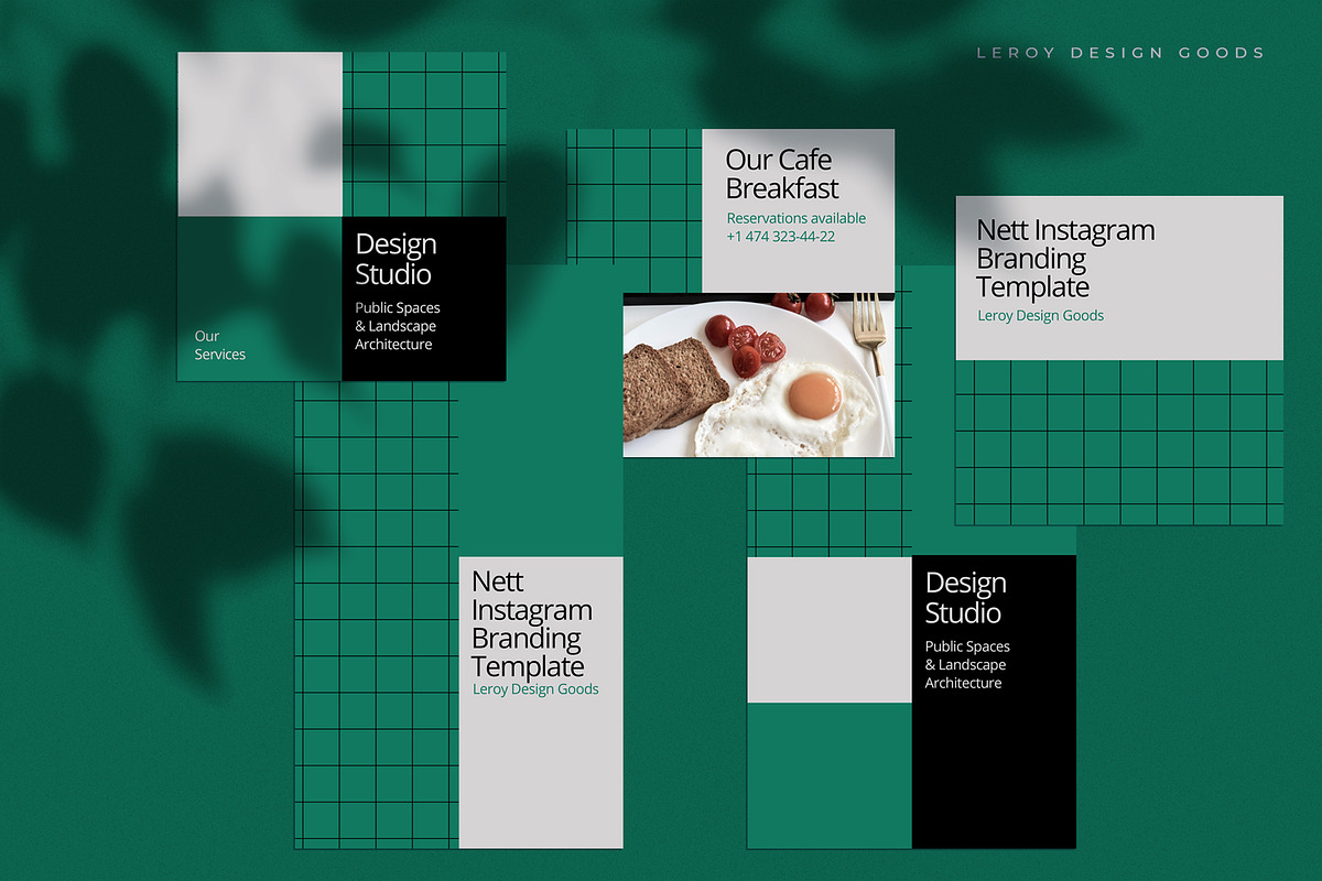NETT - Instagram Branding Template, a Social Media Template by LEROY Design (Photo 2 of 6)
