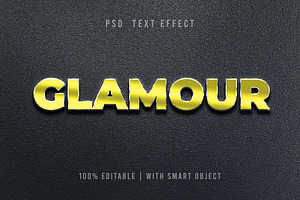 Gold Text Effect Editable