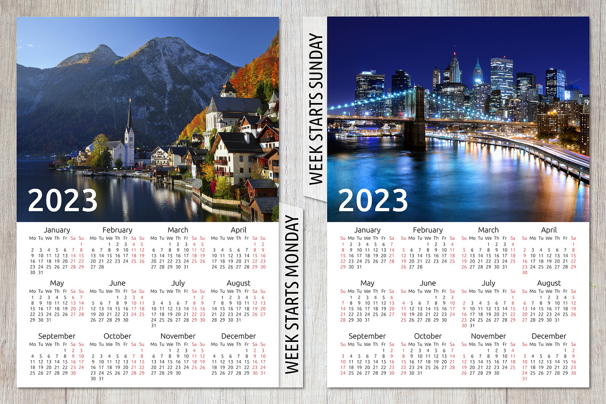 Alfa Calendar Creator 2023, a Stationery Template by inimalGraphic (Photo 4 of 7)