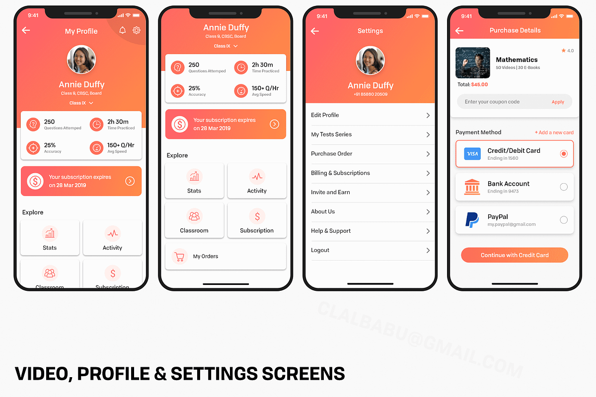 Uber Learning Mobile App, an App Template by UX Design Master (Photo 11 of 12)