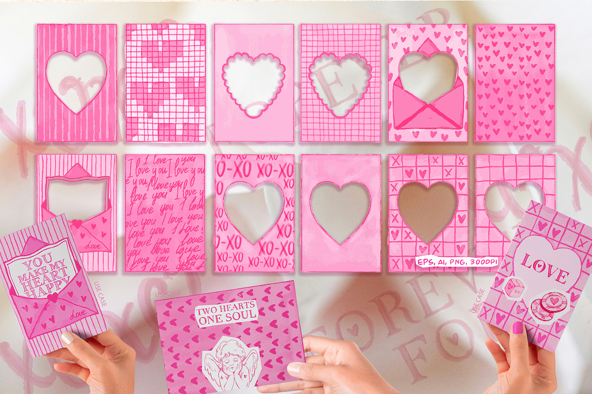 VALENTINE DAY WATERCOLOR CLIPART, a Decorative Illustration by AlexandraArt (Photo 7 of 10)