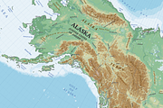 Shaded Relief Map of North America, an Education Illustration by Cartorical (Thumbnail 5 of 7)