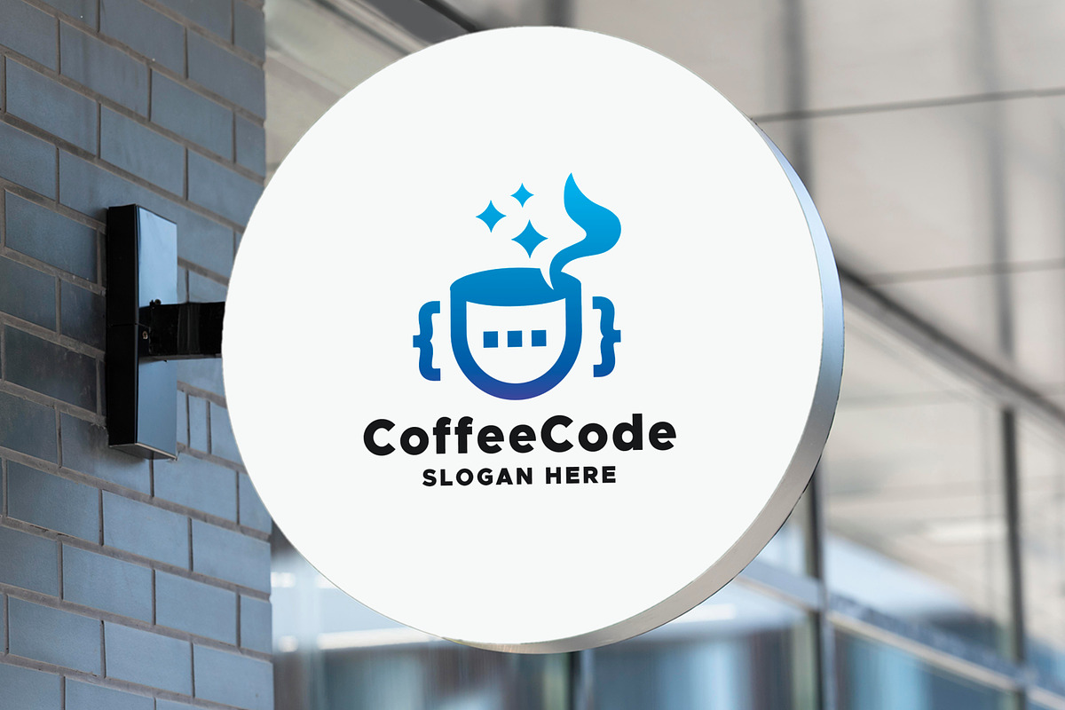 Coffee Code Programming Logo, a Branding & Logo Template by Design_Planet