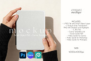 Kindle Case Mockup, an Advertising Mockup by EmpaviMockups (Thumbnail 1 of 8)