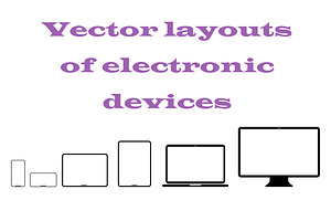 Flat layouts of electronic devices.