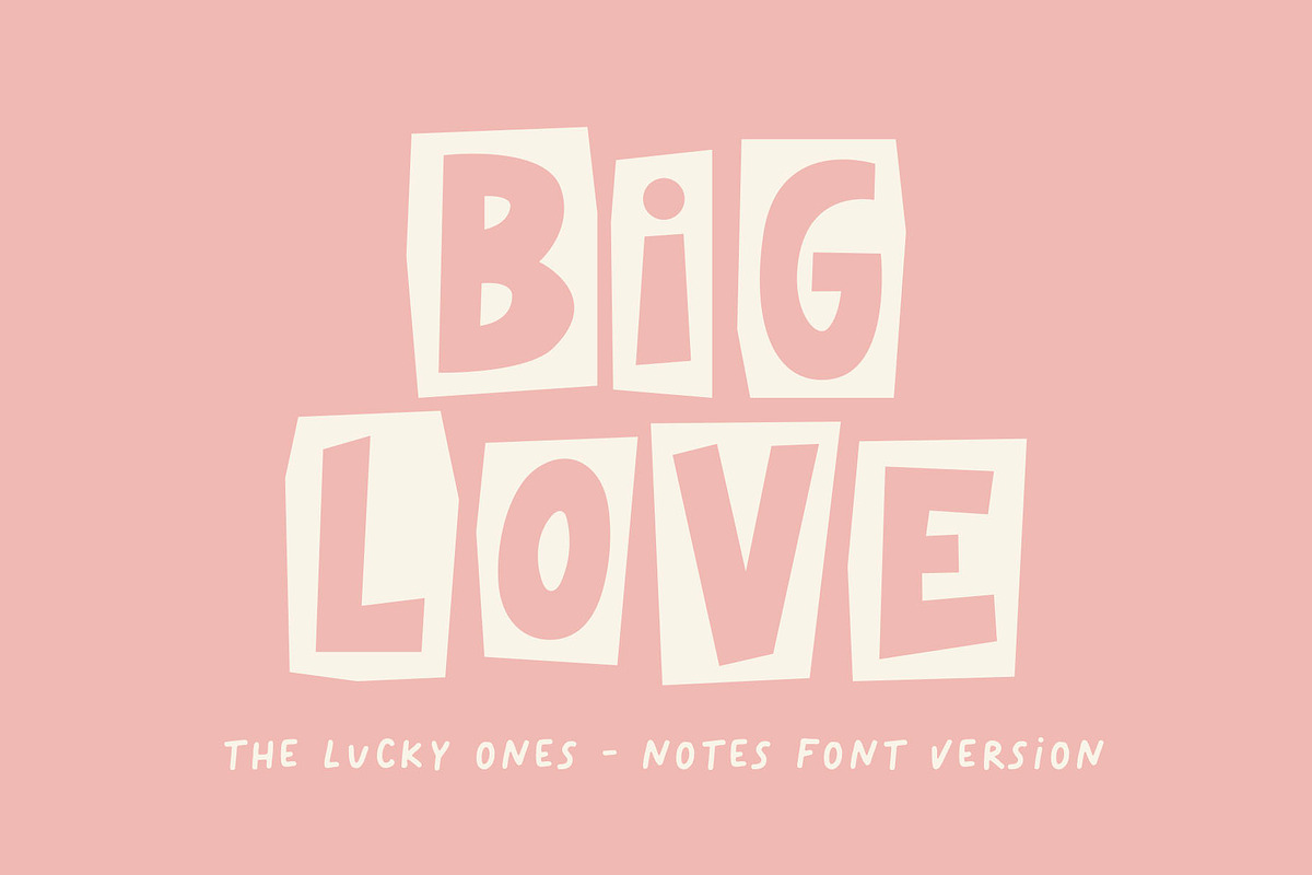 The Lucky Ones paper cut fonts, a Font by ReveryWorks (Photo 9 of 15)
