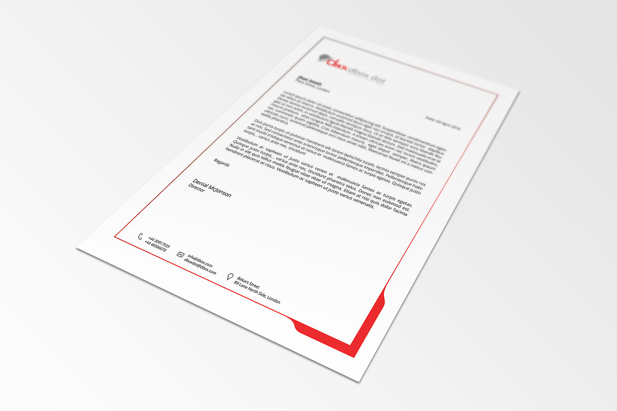 Letterhead Template, a Stationery Template by artisanHR (Photo 6 of 6)