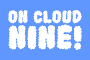 Cloudy - Fluffy Bubble Font, a Sans Serif Font by Happy Type Club (Thumbnail 4 of 4)