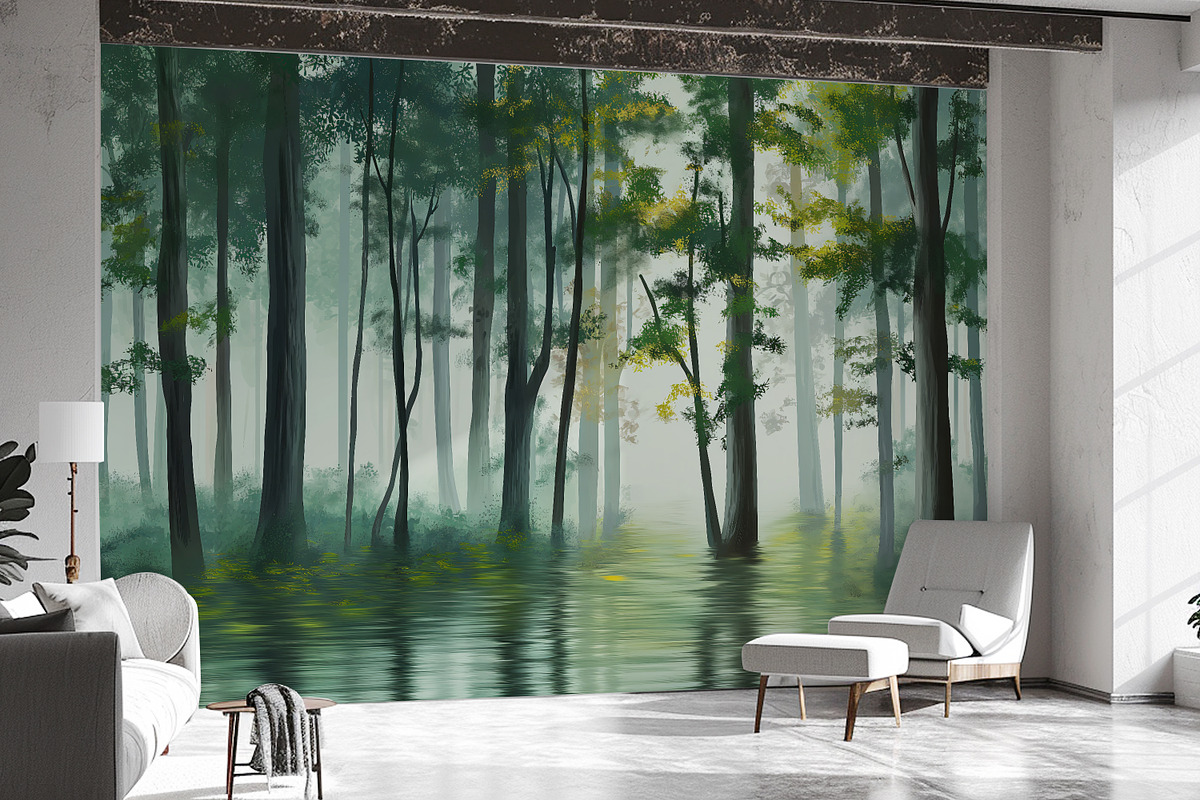 Mural Series Forest Views, a Wallpaper Graphic by Muzi pear studio (Photo 11 of 12)