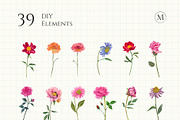 Watercolor Flower Garden, a Decorative Illustration by Manimanisa (Thumbnail 3 of 13)
