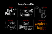 Justify I Blackletter Font, a Blackletter Font by madeDeduk (Thumbnail 4 of 9)