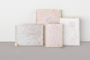 Blush Chic Backgrounds & Florals