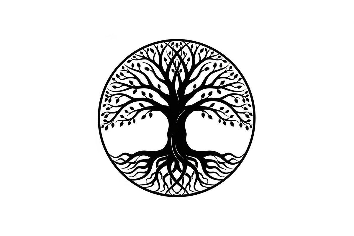 Tree of Life Circle SVG Bundle, an Illustration by Gfx_Store (Photo 16 of 50)