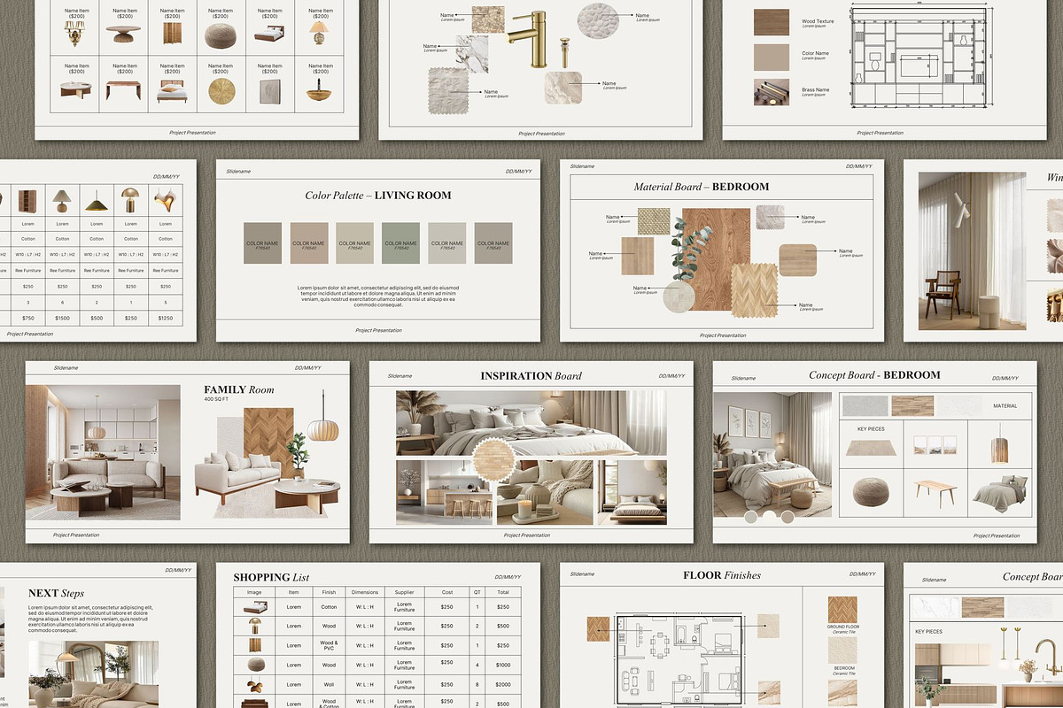 Interior Design Presentation Templat, a Presentation Template by SKY CREATION (Photo 7 of 7)