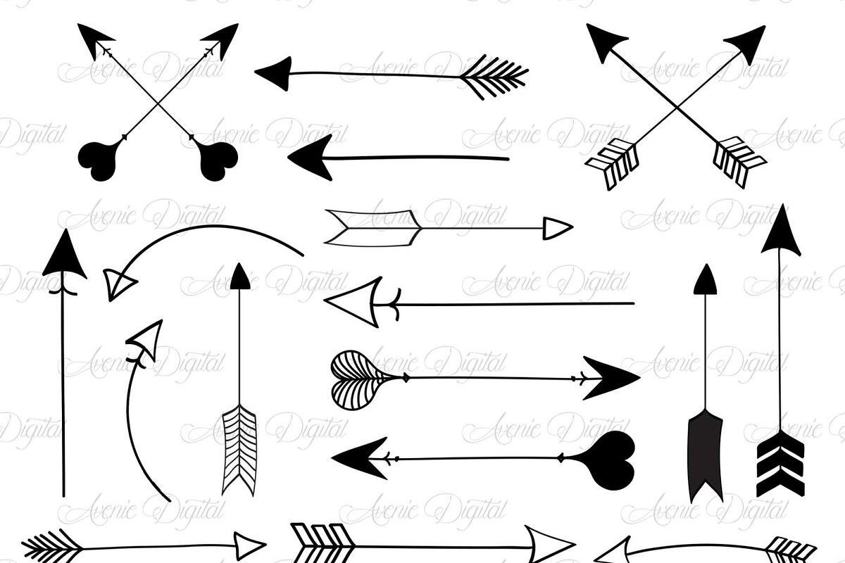 Arrows Clipart and Vectors, an Illustration by Avenie Digital