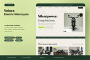 Electric Motorcycle Landing Page, an UI Kit Template by Pitchlook.Studio (Thumbnail 1 of 3)