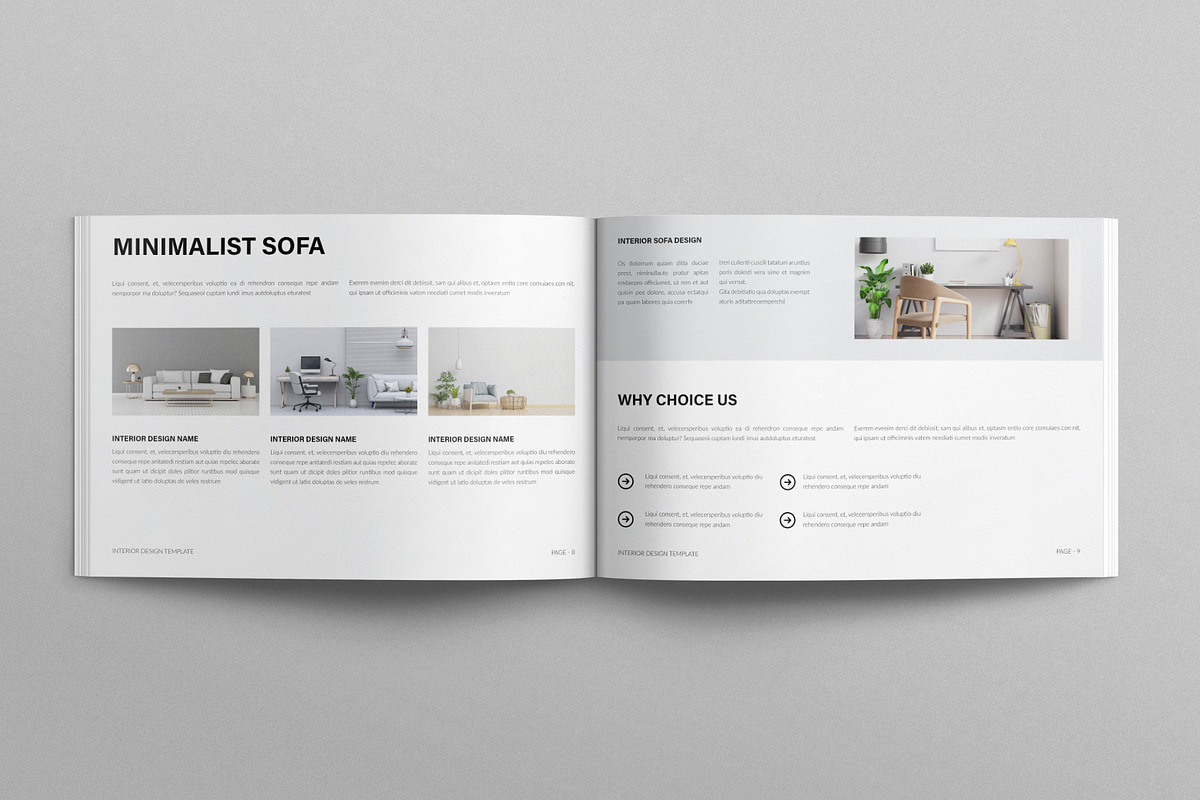 Minimal Interior Design Landscape, a Brochure Template by E-Type (Photo 4 of 7)