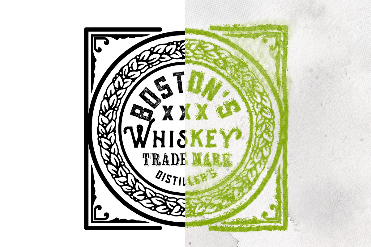 Ink Stamp Paper Print Effect, a Layer Style Add-On by OneVectorStock (Photo 3 of 3)