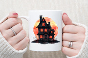 Vintage Red Halloween Clipart, an Illustration by Sublimation Artist (Thumbnail 5 of 6)