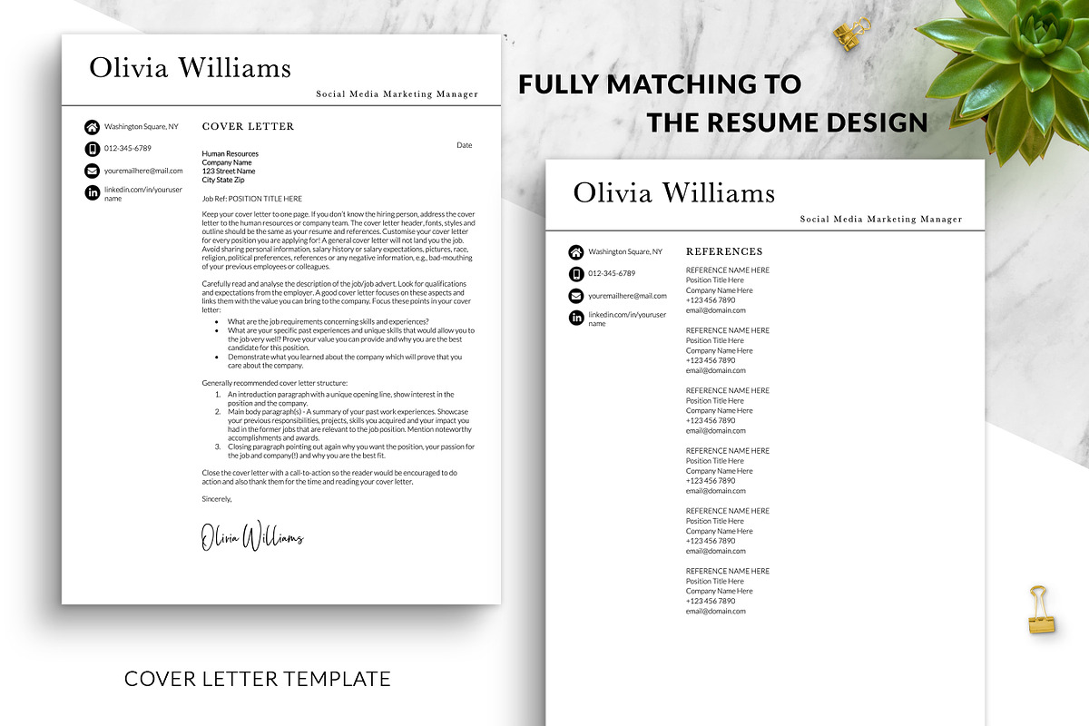 Modern Page Resume Template Word, a Resume Template by BestResumes.Co (Photo 3 of 7)