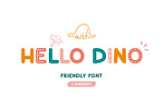 Hello Dino | Friendly font, a Sans Serif Font by JuliaVolkova (Thumbnail 1 of 10)