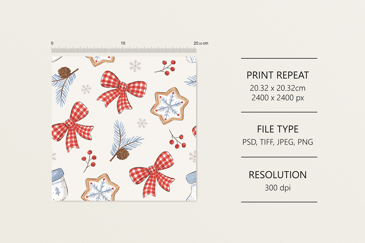 Winter holidays, a Pattern Graphic by Olena Kuznietsova (Photo 4 of 9)