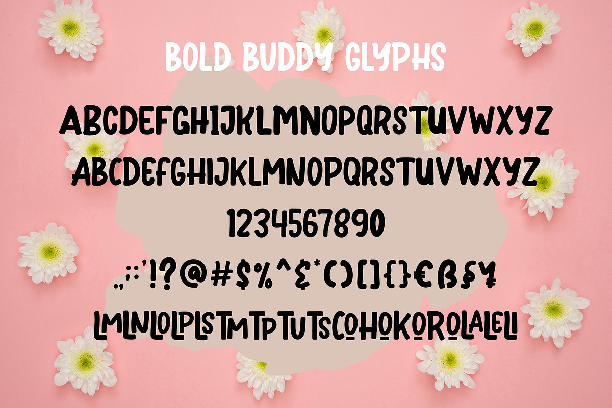 Bold Buddy - A Quirky Display Font, a Font by Soey Studio (Photo 7 of 8)