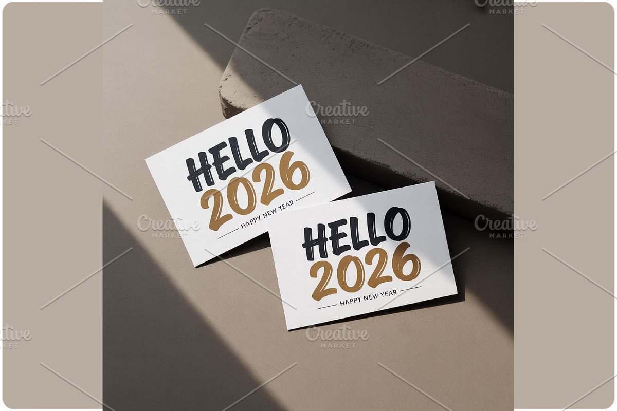 Hello 2026 Happy New Year, a Background Graphic by Daisy Doodle