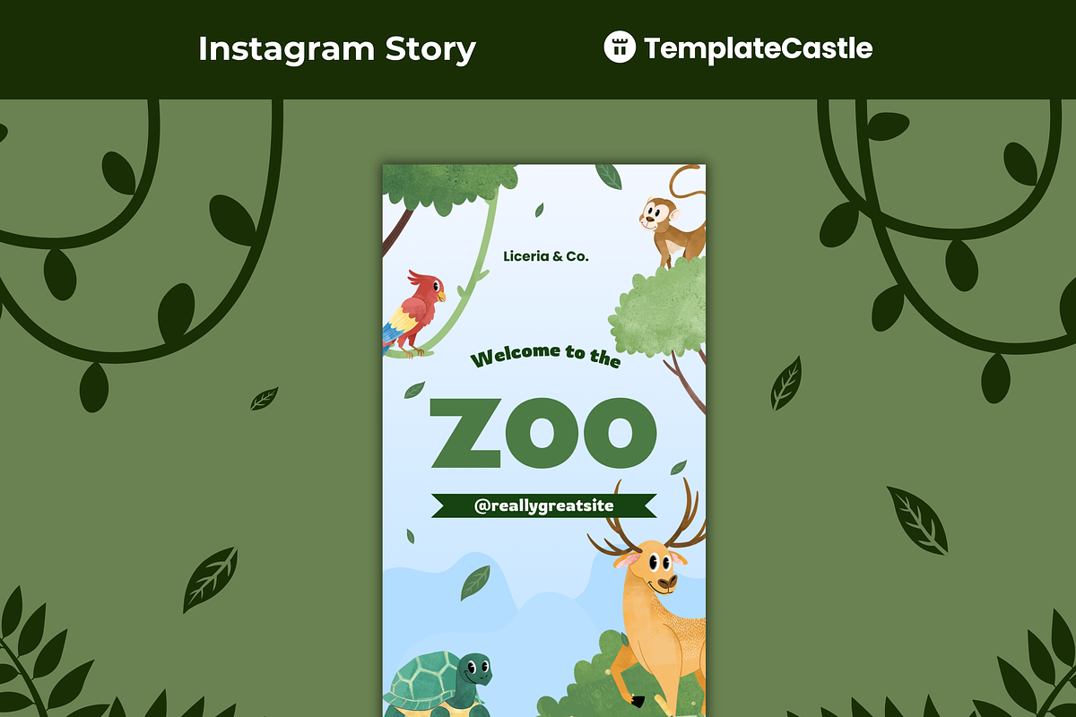 Playful Zoo Welcome for Social Media, a Social Media Template by TemplateCastleStore (Photo 1 of 3)