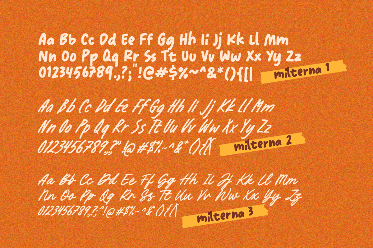 Milterna - Display Font Trio, a Font by Letterhend Studio (Photo 5 of 9)