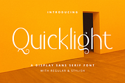 Quicklight - Advertisement Font, a Sans Serif Font by RockboyStd (Thumbnail 1 of 12)