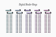 Pastel Leather Digital Binder Rings, an Object Graphic by 3PointsCreative (Thumbnail 3 of 7)
