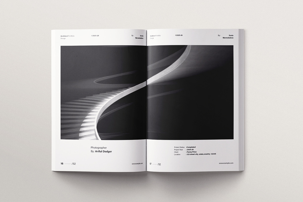 Architecture Portfolio Template, a Brochure Template by ArtisanaAura (Photo 8 of 18)