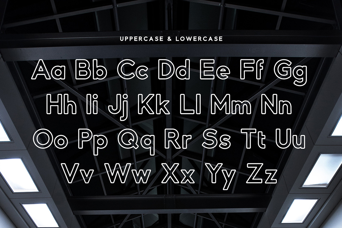 Blank Space - Outline Font preview 2