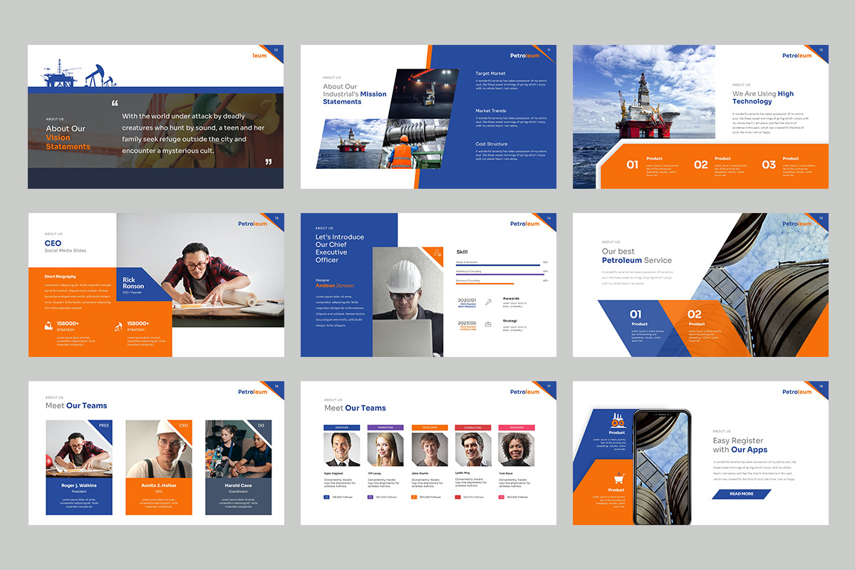 Petroleum Google Slides Templates, a Presentation Template by Stock Shape (Photo 4 of 4)